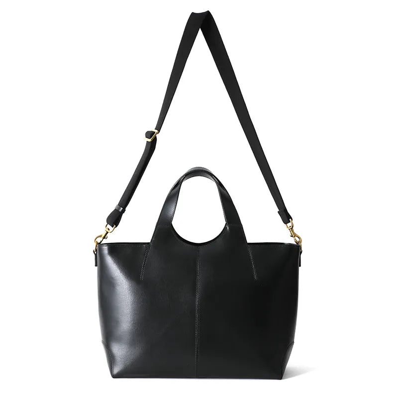 Two Piece Leather Tote Bag L