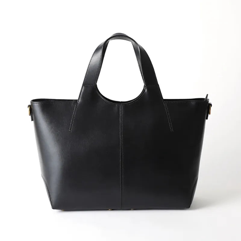 Two Piece Leather Tote Bag M