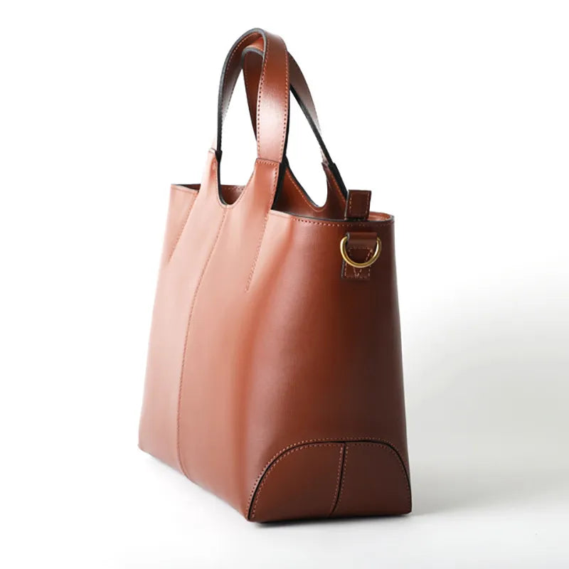 Two Piece Leather Tote Bag M