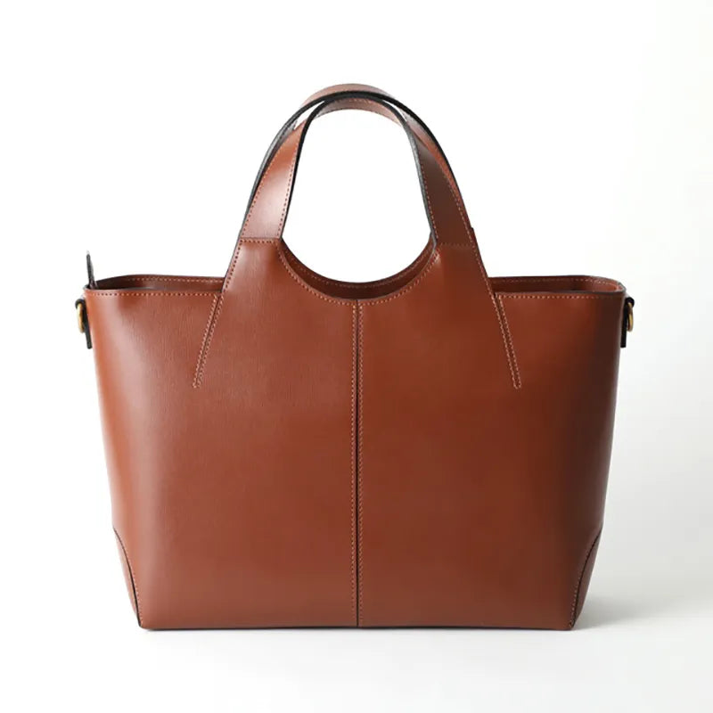 Two Piece Leather Tote Bag M