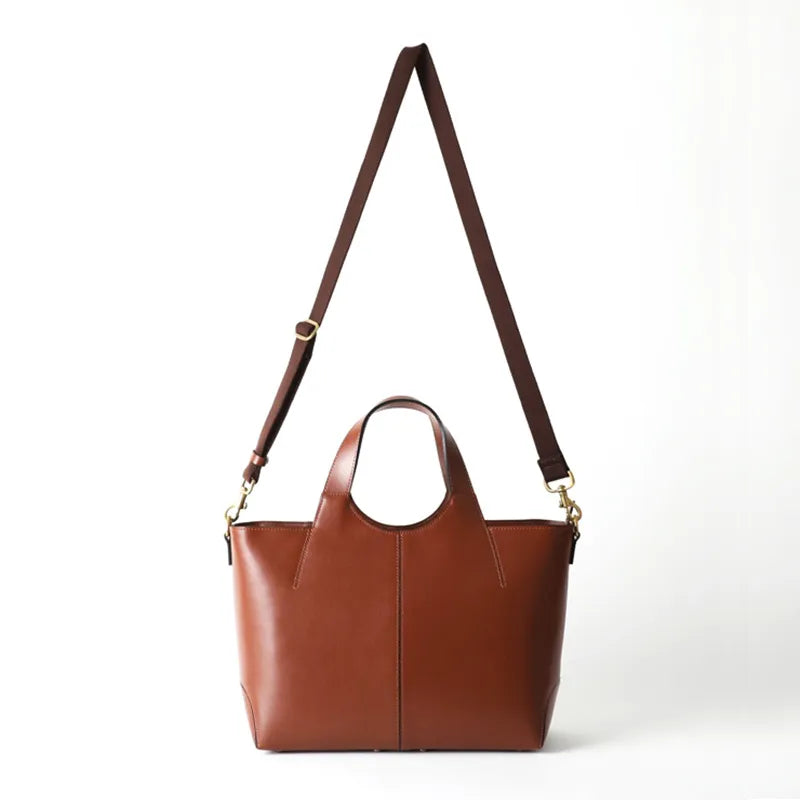 Two Piece Leather Tote Bag M