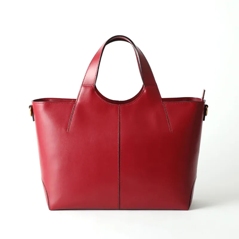 Two Piece Leather Tote Bag M