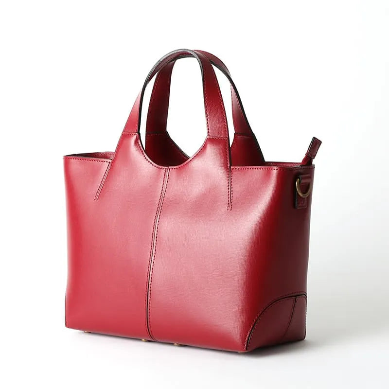 Two Piece Leather Tote Bag S