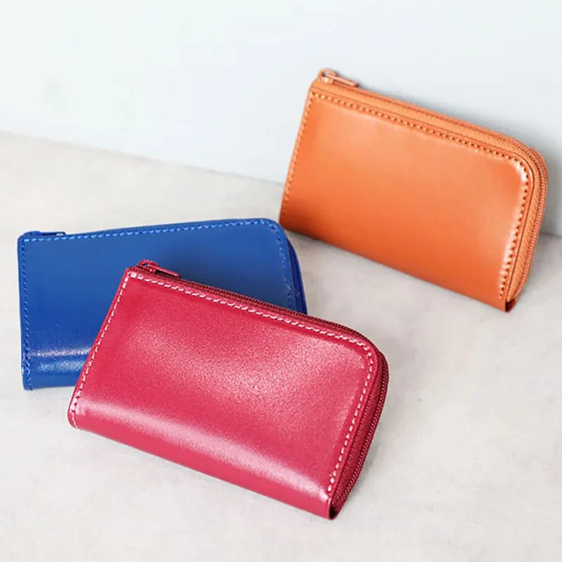 Randoseru leather goods series Compact wallet