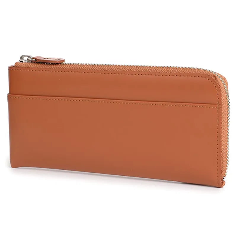 Randoseru leather goods series Half-round zipper wallet