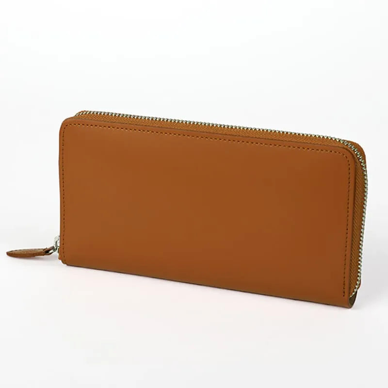 Randoseru leather goods series Round zipper wallet