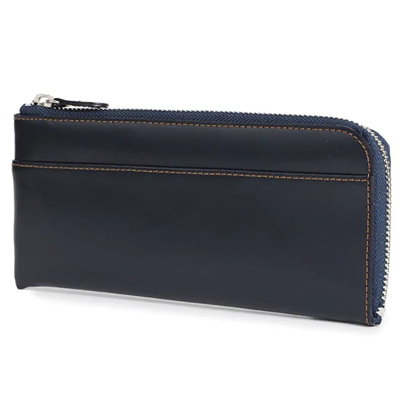 Randoseru leather goods series Half-round zipper wallet