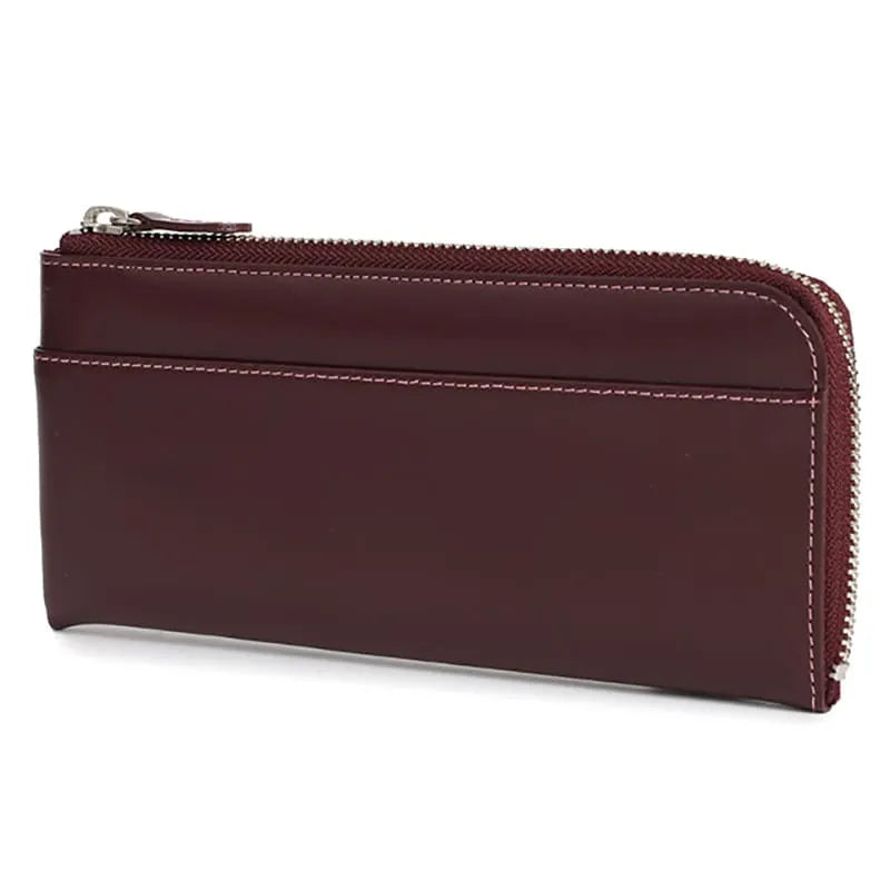 Randoseru leather goods series Half-round zipper wallet