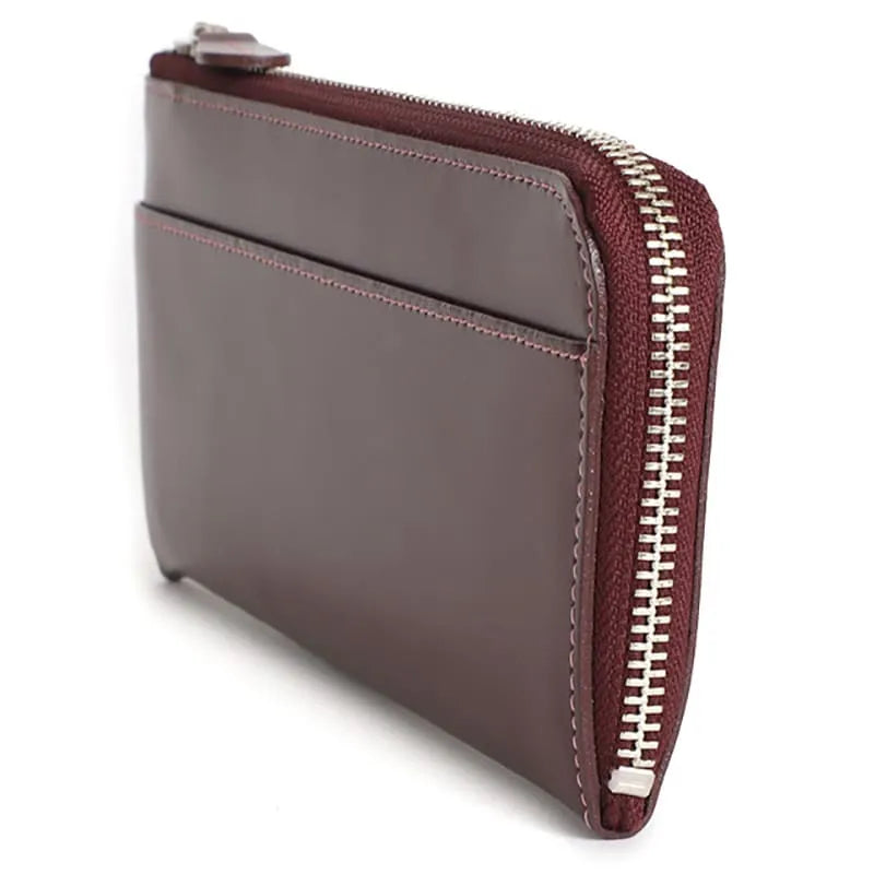 Randoseru leather goods series Half-round zipper wallet