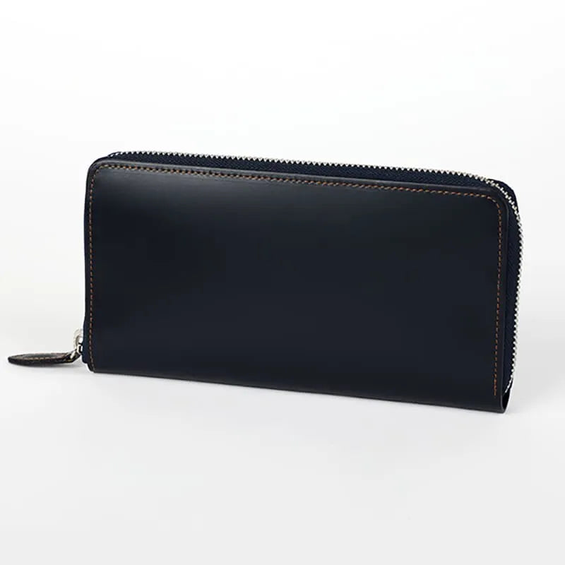 Randoseru leather goods series Round zipper wallet