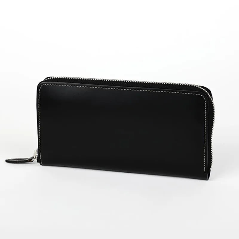 Randoseru leather goods series Round zipper wallet