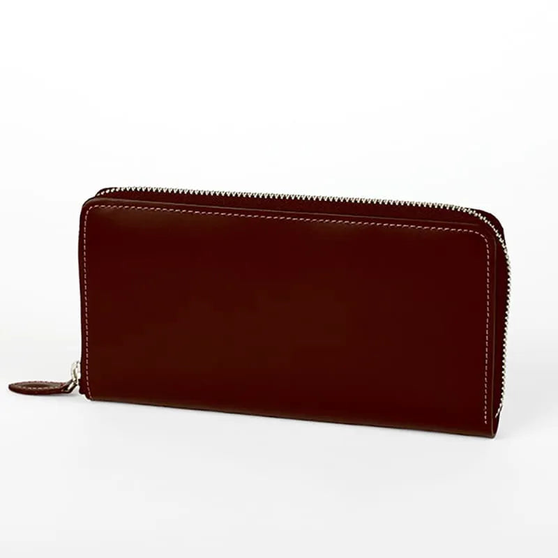 Randoseru leather goods series Round zipper wallet